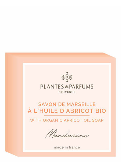 Marseilleseife mit Aprikosenöl 100g Mandarine | PLANTES & PARFUMS