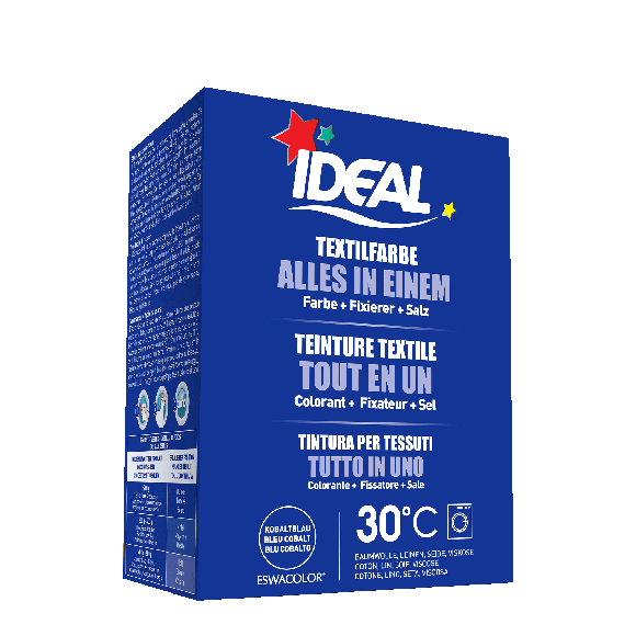 Teinture textile BLEU COBALT Tout en 1 230g