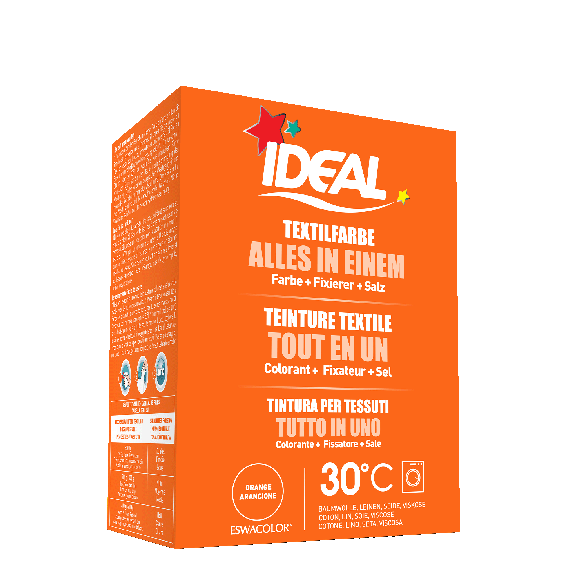 Teinture textile ORANGE Tout en 1 230g