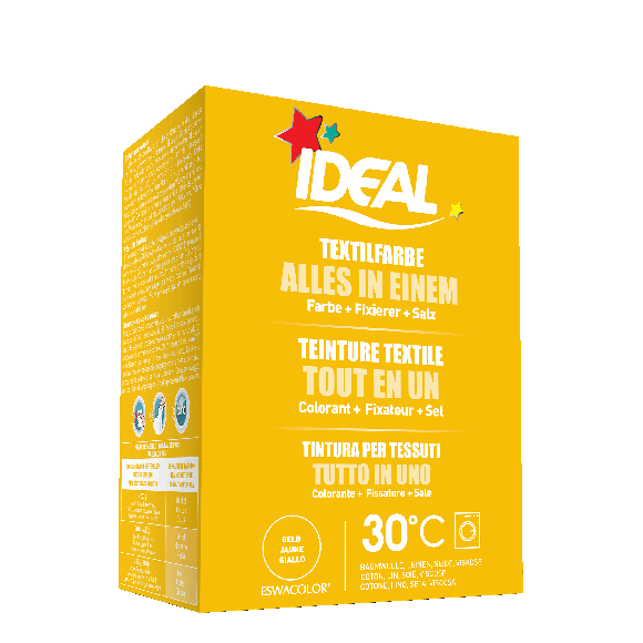 Teinture textile JAUNE Tout en 1 230g