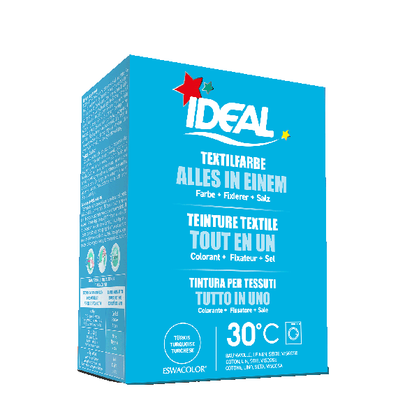 Teinture textile TURQUOISE Tout en 1 230g