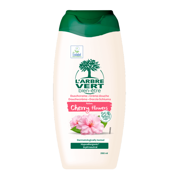 Ökologische Duschcreme Duft Cherry Flowers 260ml
