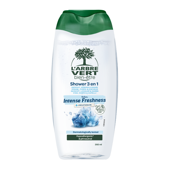 Ökologisches Duschgel 3in1 Intense Freshness 260ml - extra frischer Duft
