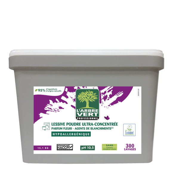 Lessive poudre écologique 15,1kg Professionnel