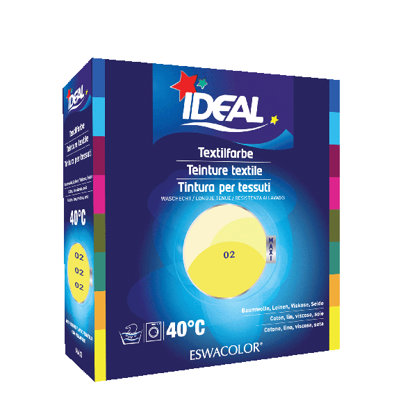 Teinture textile CITRON pour coton, lin, viscose et soie 02