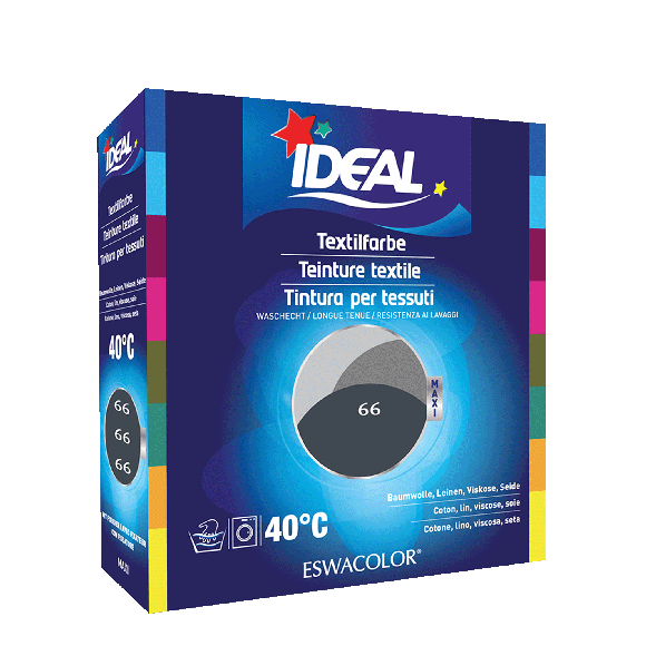 Teinture textile ARDOISE pour coton, lin, viscose, soie 66