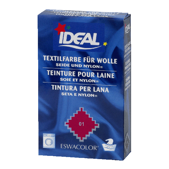 Teinture textile ROUGE pour laine, soie et nylon 01