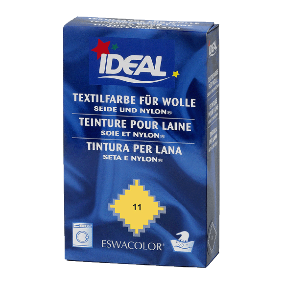 Teinture textile JAUNE pour laine, soie et nylon 11