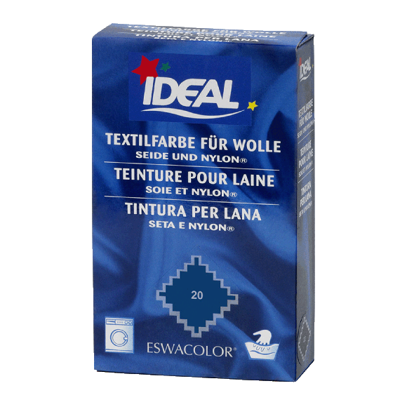 Teinture textile MARINE pour laine, soie et nylon 20