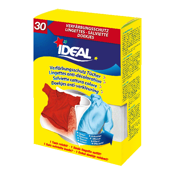 Lingettes anti-décoloration 30x