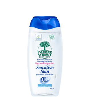 Gel douche Sensitive Skin 260ml - Hypoallergénique pour toute la famille