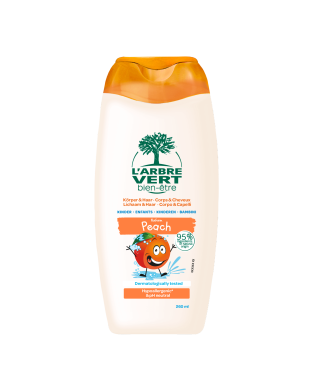 Shampooing & Douche écologique Enfants parfum Pêche 260ml