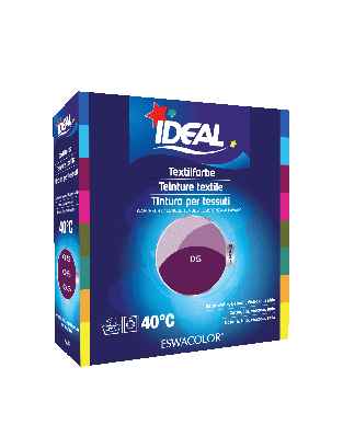 Textilfarbe VIOLETT für Baumwolle, Leinen, Viskose, Seide 05