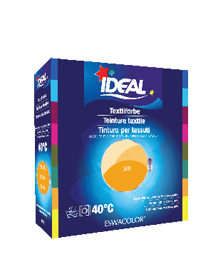Textilfarbe MANDARINE für Baumwolle, Leinen, Viskose, Seide 38