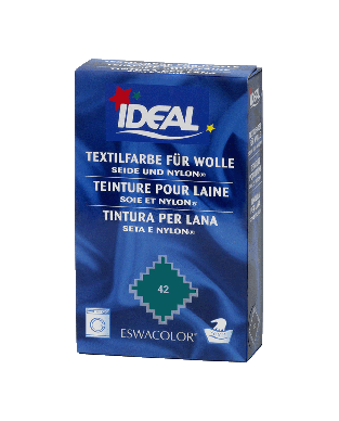 Textilfarbe DUNKELGRÜN für Wolle, Seide und Nylon 42