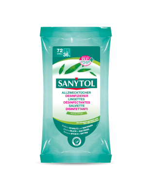 Lingettes désinfectantes multi-usages 72x