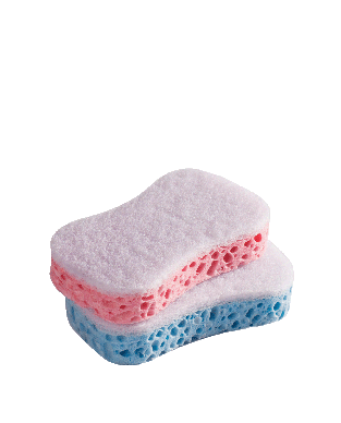 Eponges végétales sanitaires 2 pièces