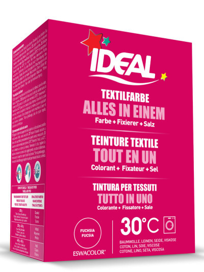 Textilfarbe FUCHSIA Alles in Einem 230g | IDEAL / ESWACOLOR