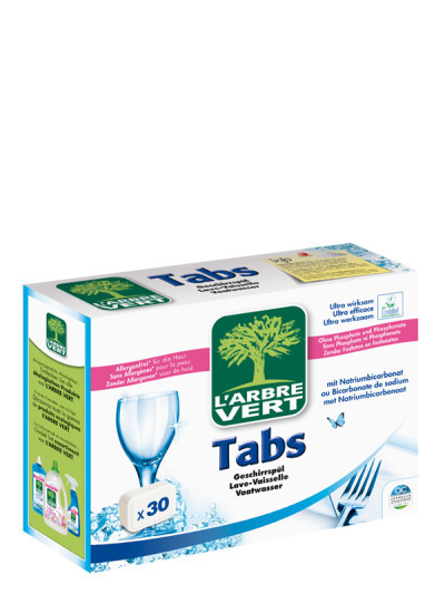 Tablettes lave-vaisselle écologique 30x | L'ARBRE VERT