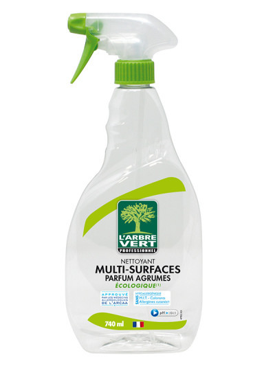 Nettoyant écologique multi-surfaces Agrumes 740ml Professionnel | L'ARBRE VERT