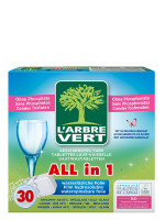Tablettes lave-vaisselle écologique All in 1 Hydro 30x | L'ARBRE VERT