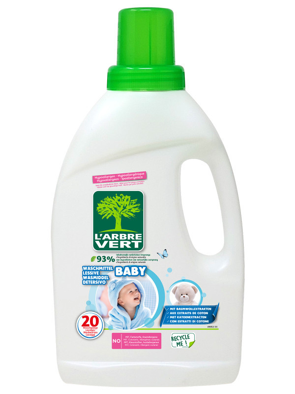 L'ARBRE VERT, Lessive bébé écologique 1.2L