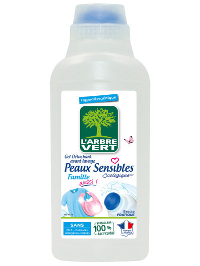 Détachant gel avant lavage écologique Peaux Sensibles 500ml | L'ARBRE VERT