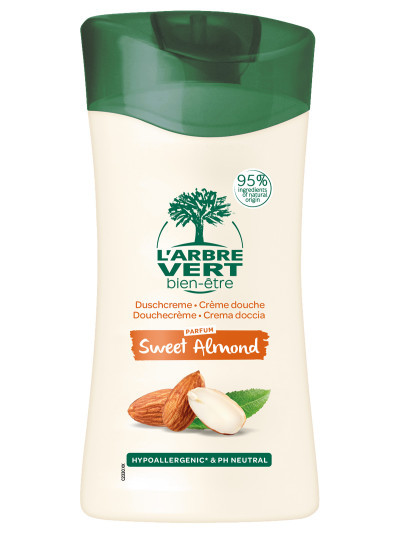 Crème douche écologique Hydrating Sweet Almond 250ml | L'ARBRE VERT