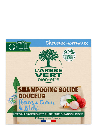 Shampooing solide écologique Douceur 75g | L'ARBRE VERT