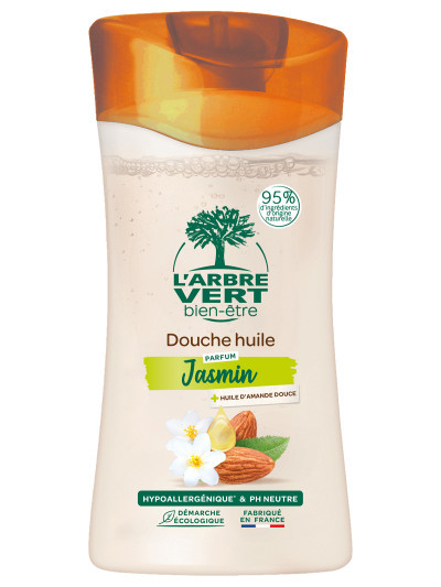 Douche huile écologique au parfum d'Amande douce 250ml | L'ARBRE VERT