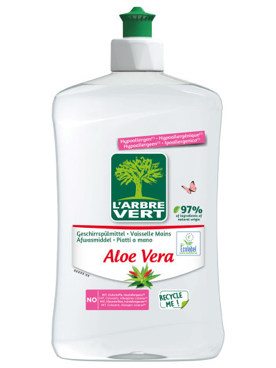 Liquide Vaisselle écologique Aloe Vera 500ml | L'ARBRE VERT