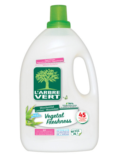 Lessive liquide écologique Vegetal Freshness 2.025L | L'ARBRE VERT