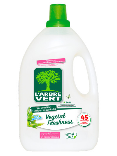 Öko Flüssigwaschmittel Vegetal Freshness 2.025L | L'ARBRE VERT