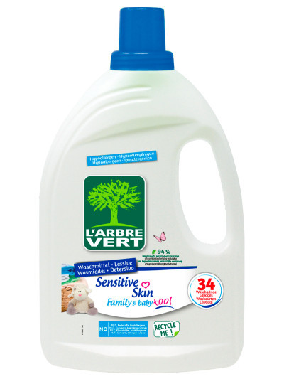 Lessive Liquide écologique Peaux Sensibles 1.53L | L'ARBRE VERT