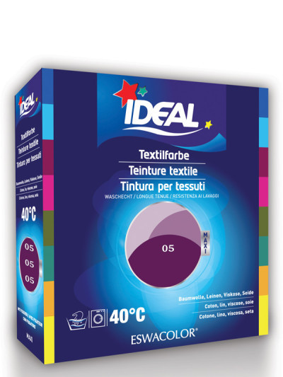 Teinture textile VIOLET pour coton, lin, viscose, soie Maxi 05 | IDEAL / ESWACOLOR