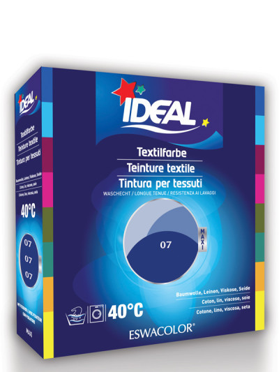 Textilfarbe MARINE für Baumwolle, Leinen, Viskose, Seide Maxi 07 | IDEAL / ESWACOLOR