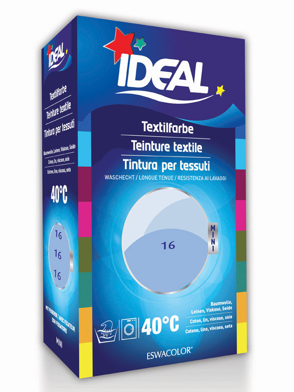 IDEAL ESWACOLOR Teinture  textile BLEU  CIEL pour coton 