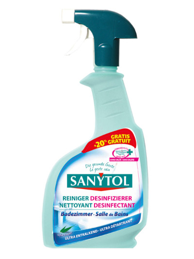 Nettoyant Désinfectant salle de bains 600ml (+20%) | SANYTOL