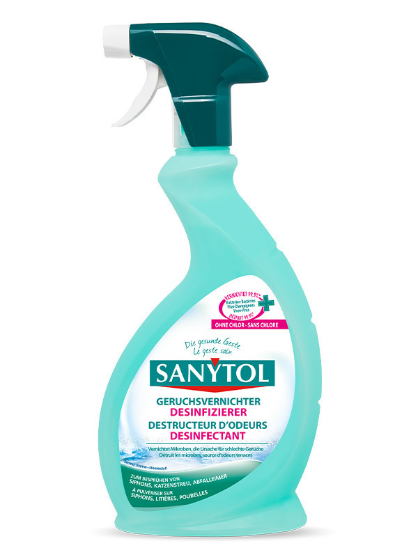 SANYTOL, Désinfectant destructeur d'odeurs tenaces 500ml, Sanytol