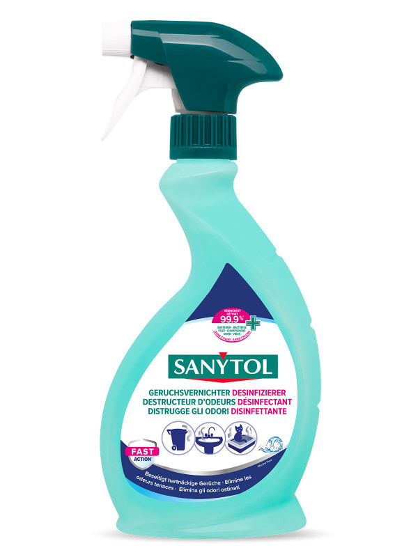 SANYTOL, Désinfectant destructeur d'odeurs tenaces 500ml, Sanytol