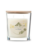 Duftkerze ovales Glas mit Bambusdeckel 30Std. Verveine Citron du Mexique | AMBIANCES DEVINEAU