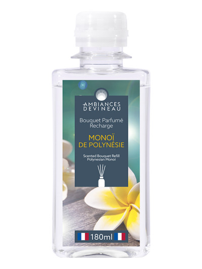 Recharge Bouquet parfumé Monoï de Polynésie 180ml | AMBIANCES DEVINEAU