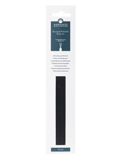 Etui de 6 brins noirs 21cm pour bouquet parfumé | AMBIANCES DEVINEAU