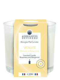 Bougie parfumé 20h Vitalité (Bergamote & Romarin) | AMBIANCES DEVINEAU