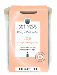Duftkerze 35Std. Joie (Orange & Ingwer) | AMBIANCES DEVINEAU