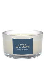 Bougie parfumé verre coloré 3 mèches Coton de Louisiane | AMBIANCES DEVINEAU