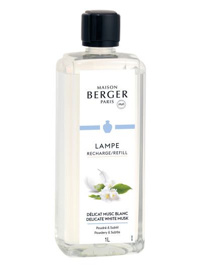 Recharge Lampe Délicat Musc Blanc 1L | MAISON BERGER