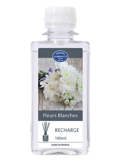 Recharge Brin Fleurs blanches de Pyrénées 180ml | AMBIANCES BERGER