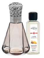 Coffret Lampe Berger Pyramide Rose Antique & parfum Orange de Cannelle | MAISON BERGER