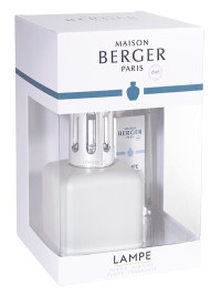 Coffret Lampe Berger Glaçon Blanc & parfum Délicat Musc blanc | MAISON BERGER